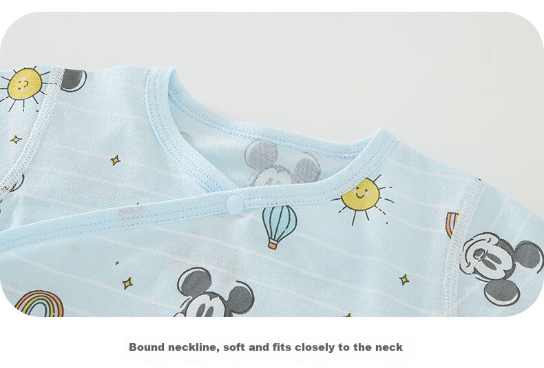 Disney Baby Summer Thin Bodysuit Newborn Short Sleeve Cotton Romper Unisex Infant Crawling Suit 13