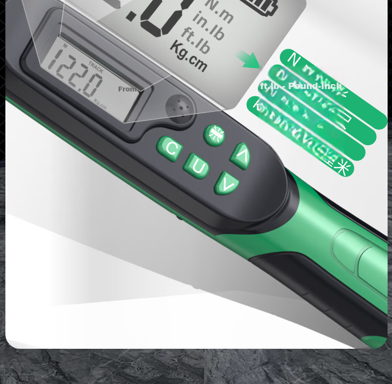 LAOA LA156030 Digital Torque Wrench 1/4 Inch High Precision 1.5-30N.m Automotive Repair 8
