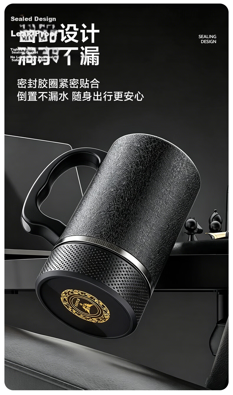 Fanjie Purple Clay Insulated Tea Cup for Men Birthday Gift for Dad Father Teacher Elderly Retired Practical Souvenir 9