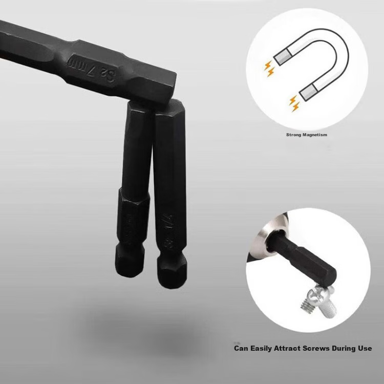 Huang Xiaochao 11-Piece Extended Hex Bit and Ratchet Wrench Electric Screwdriver Set with Strong Magnetic Hex Shank for Power Drills 2