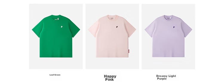 FILA FUSION Fashion Brand Zhang Hao Couple Knit Short Sleeve Shirt 2026 Spring Casual Loose Pure Cotton T-Shirt 23