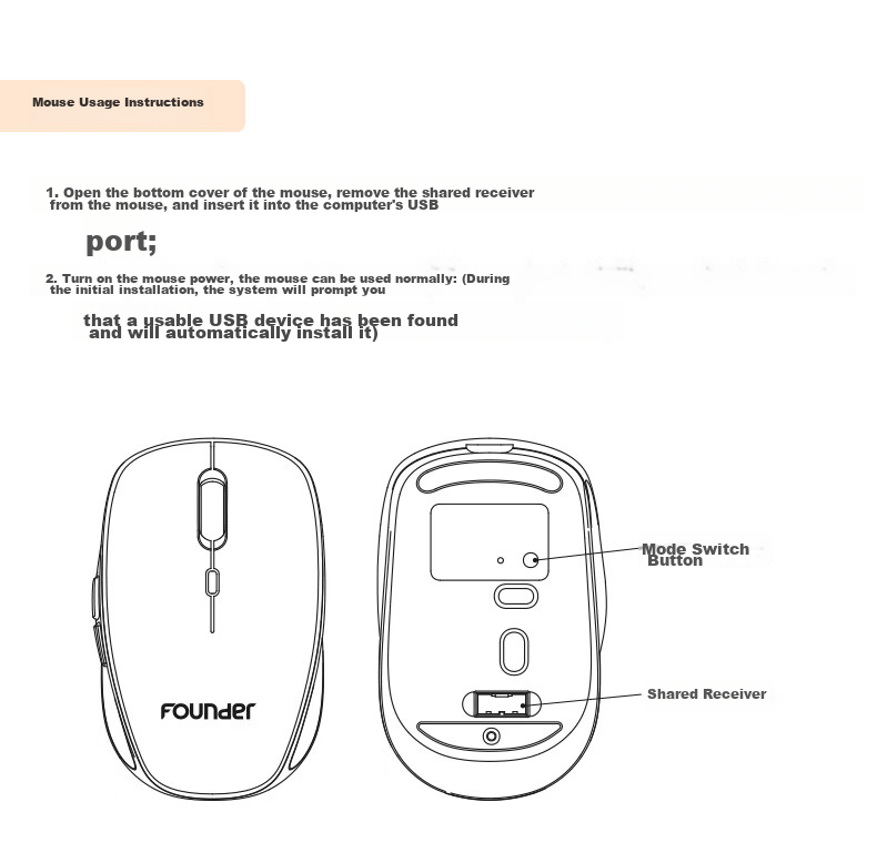 Founder W6272 Dual-Mode Silent Rechargeable Wireless Keyboard and Mouse Set Cute Mini Portable Wireless Combo for Laptop and Desktop Office Home Milk Tea Color 18