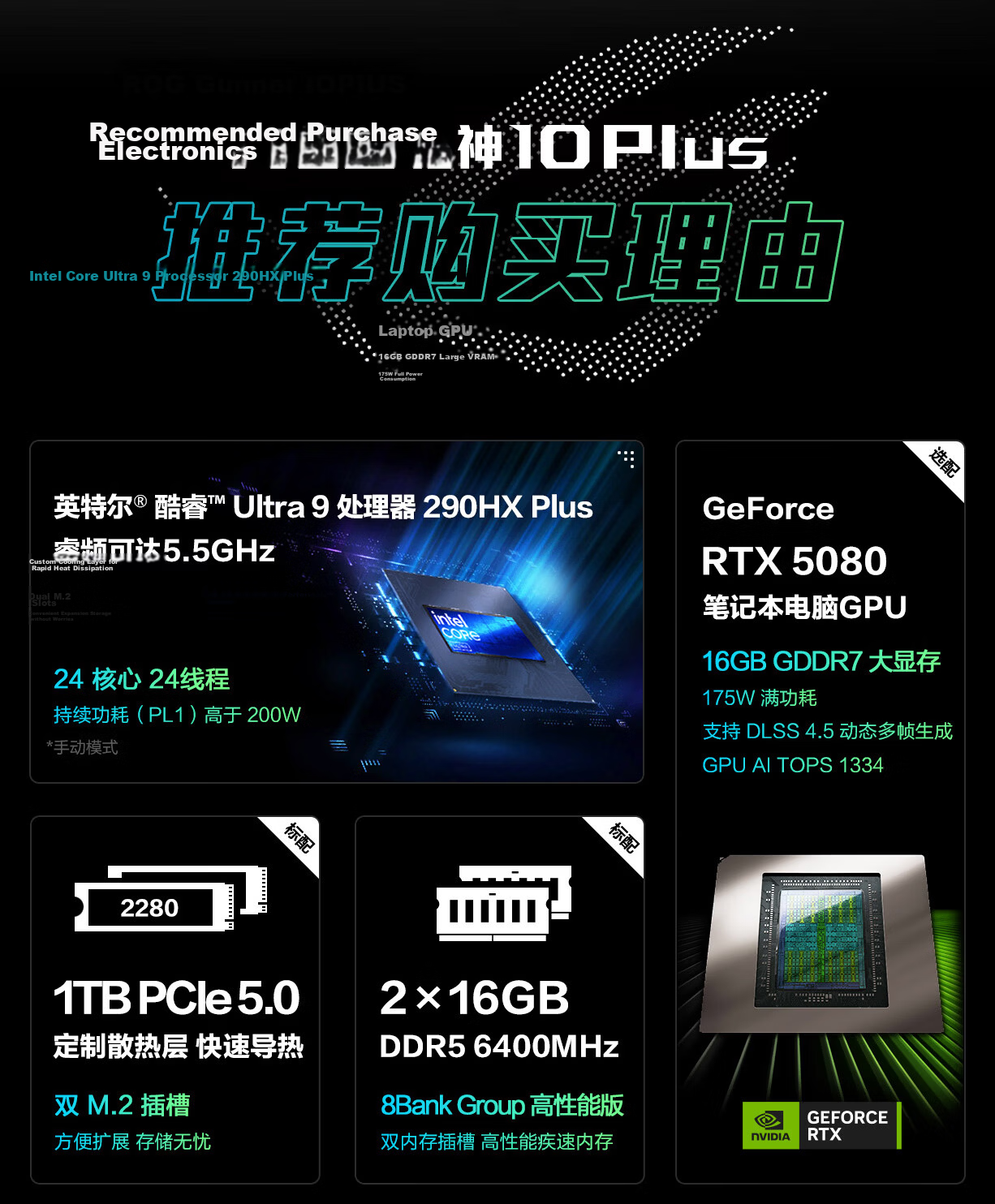 ROG Gunslinger 10 Plus Core U9 18-inch Gaming Laptop (U9 290HX Plus 32GB 1TB RTX5070 2.5K 300Hz) 2