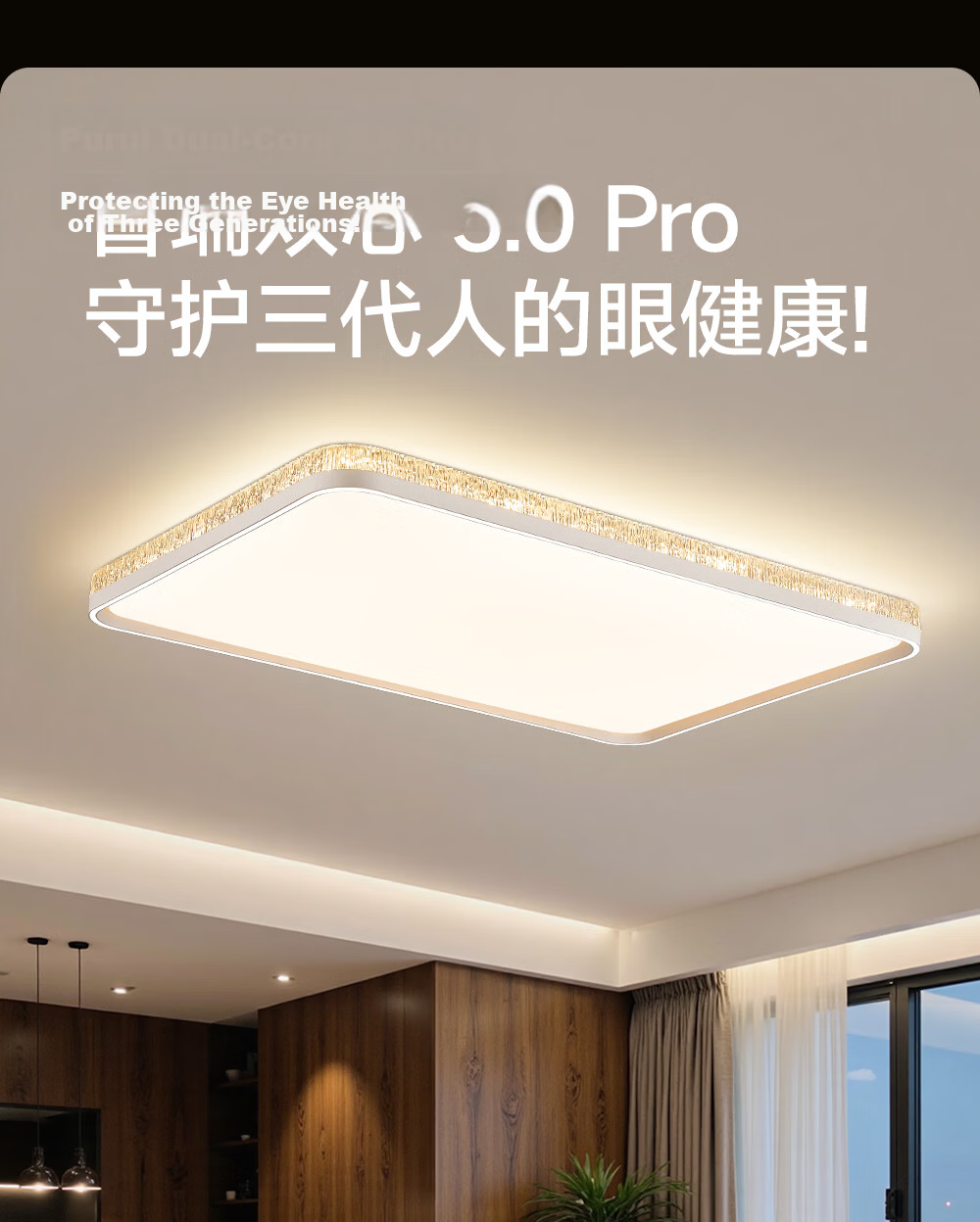 HP Living Room Ceiling Light LED Eye Protection Luxury Zhongshan Whole House Lighting Set Zhenzhiguang 10