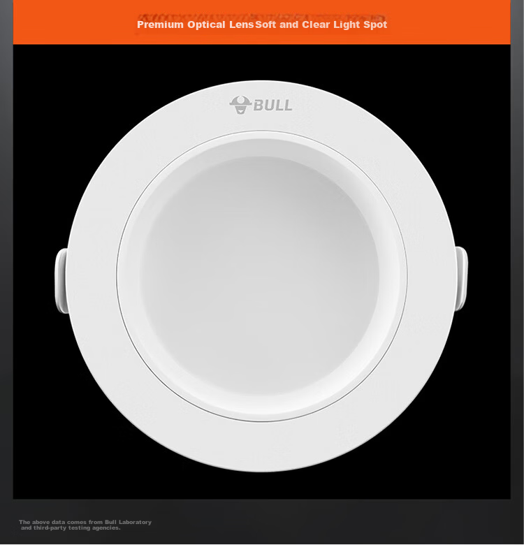 BULL LED Anti-Glare Downlight MT-B007A-AS Matte White 7W Warm White 4000K Upgraded Ra97 Color Rendering Index 9