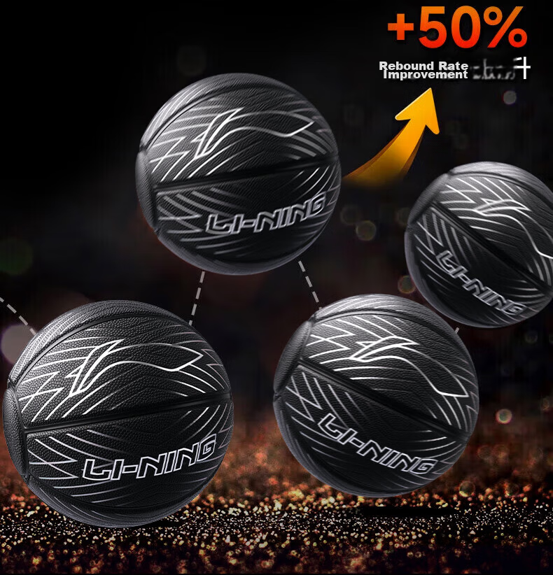 Li-Ning Basketball Adult 12-18 Years Old Junior High School Professional Competition Indoor Outdoor Training Size 7 Boys Gift 29