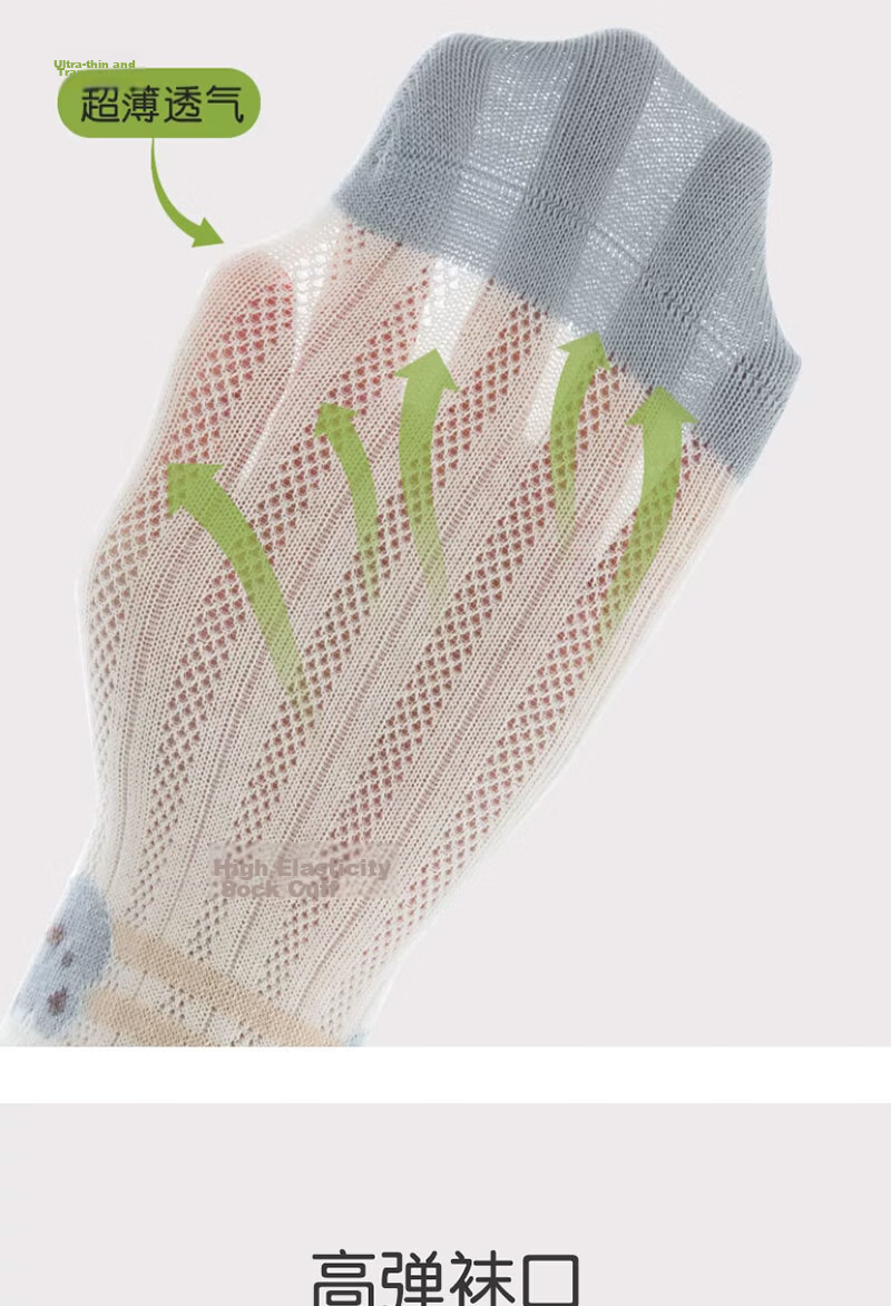 Mianmanman Kids Socks Boys Pure Cotton Antibacterial Summer Thin Mesh Breathable Short Tube Baby Cotton Socks 8 Pairs Pack 7