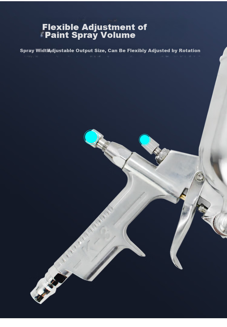 HSD Pneumatic Spray Gun Automotive Sheet Metal High Atomization Spray Pot Primer Spray Gun K-3 Top Cup 0.5mm Nozzle 10
