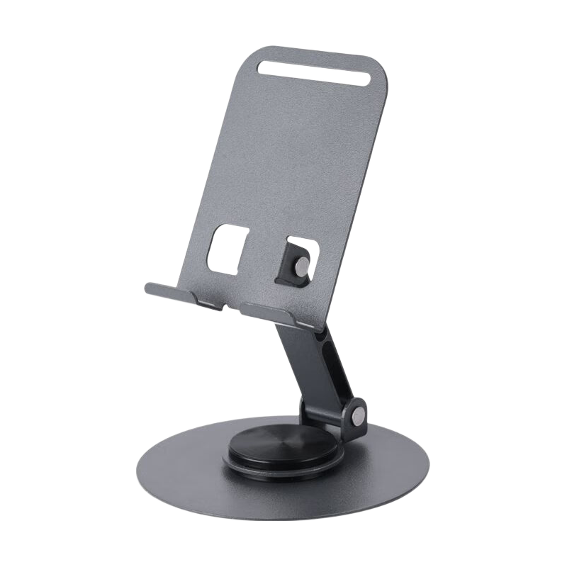 JPLAYER 360° Rotatable Foldable Multi-Functional Mobile Phone and iPad Desktop Stand Lazy Support Holder for Gaming, Online Classes, Drawing, Metal Live Streaming