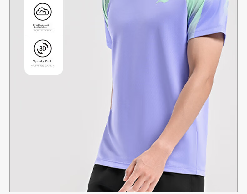 LI-NING Table Tennis Quick-Dry Short Sleeve Shirt Professional Competition Sportswear Unisex Comfortable Breathable Team Jersey 14