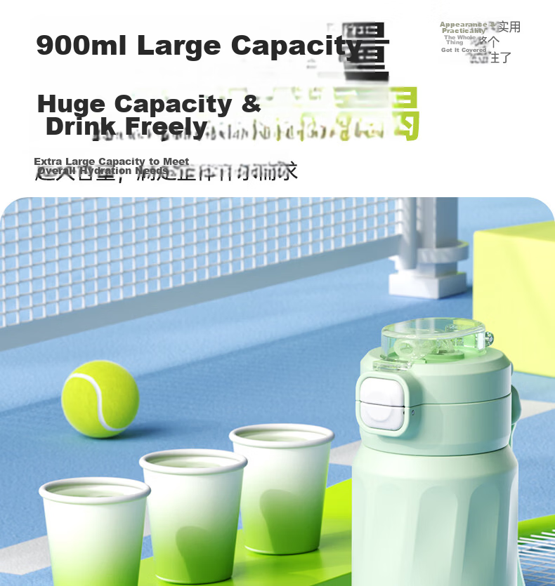 XTEP Sports Water Bottle Kids Kindergarten Plastic Primary School Dual-Use New Straw Cup Summer 10