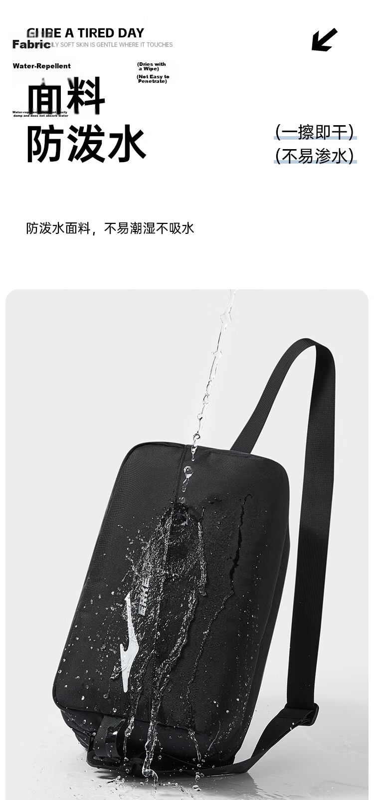 ERKE Swimming Bag Unisex Adult Portable Multifunctional Crossbody Waterproof Dry and Wet Separation Bag 9