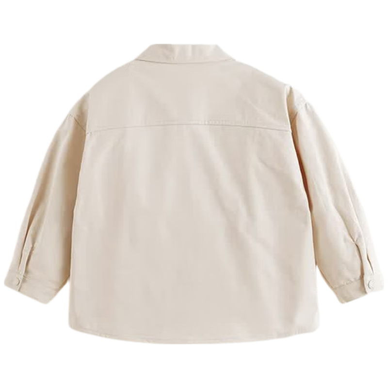 MARC&JANIE Boys' Urban Outdoor Collared Shirt, Children's Pure Cotton Shirt, Spring 2025 Collection, 250102