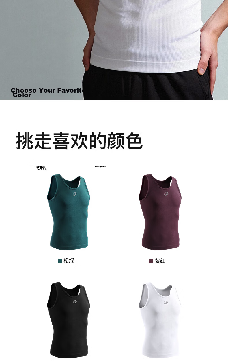GOLOVEJOY Men's Quick-Dry Fitness Tank Top Running Sleeveless T-Shirt Compression Muscle Shirt Black L 9