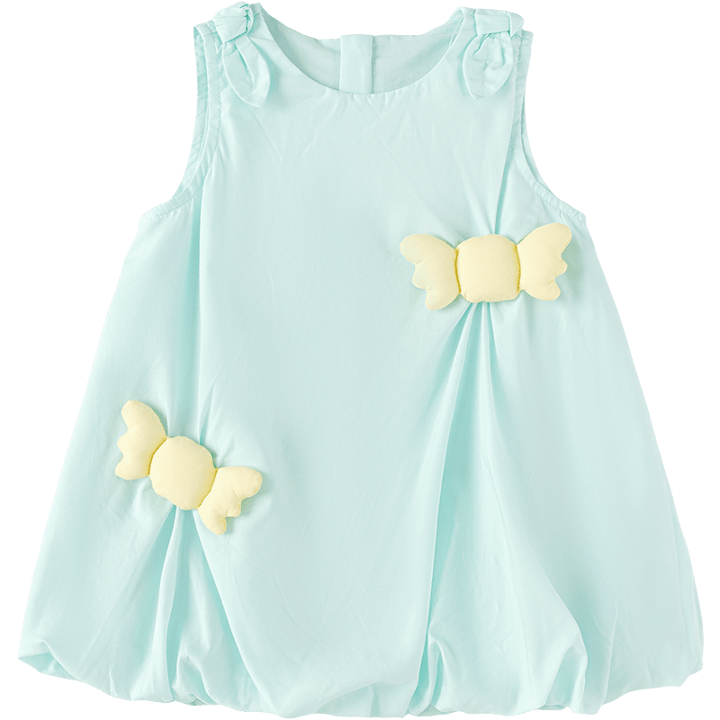 Balabala Kids Dress Baby Skirt 2026 Summer New Girls Toddler Flower Bud Dress Sweet Princess Cute
