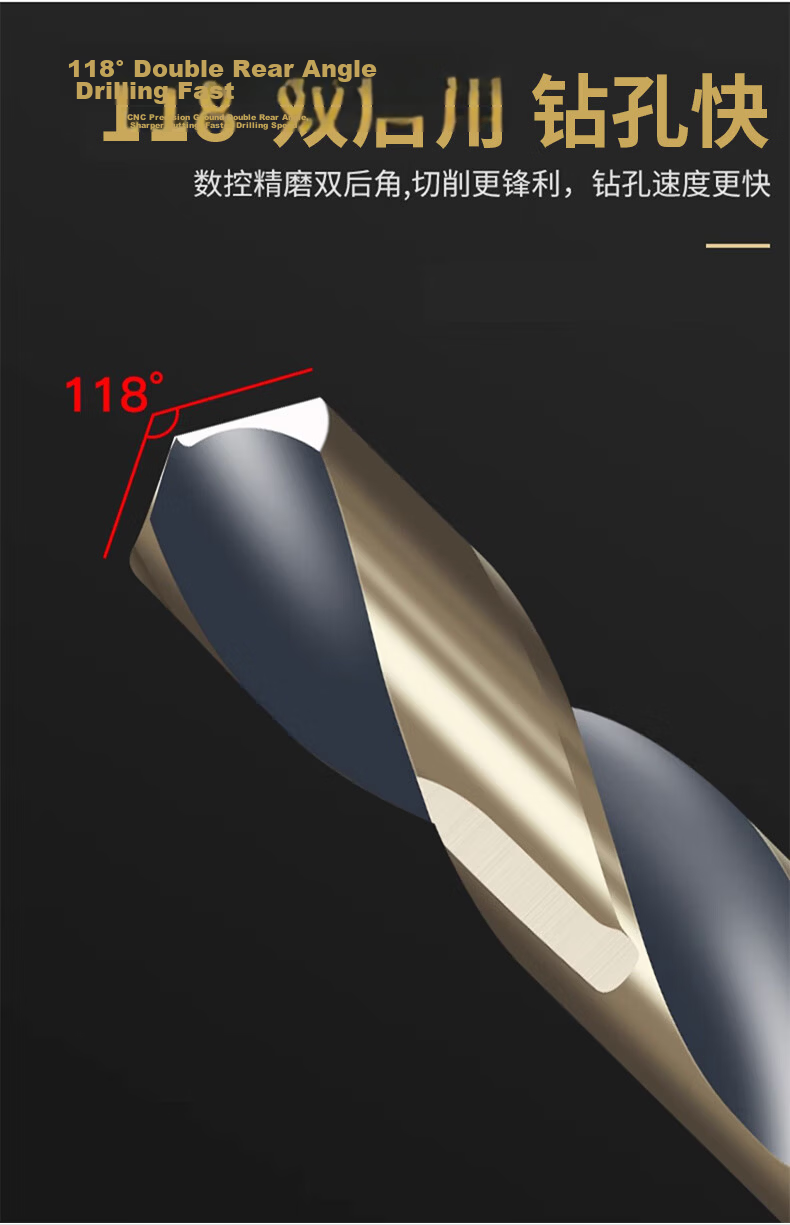 Yanyan High-Speed Steel Small Shank Twist Drill Bit Stainless Steel Concrete Wall (25mm + Twist Drill *1) 2-Piece Set 5