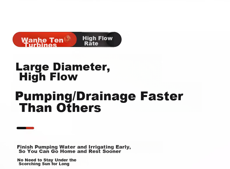 Milade Submersible Pump Household Well Water Pump 220V Stainless Steel Agricultural Sewage Pump Irrigation High Flow High Lift 13
