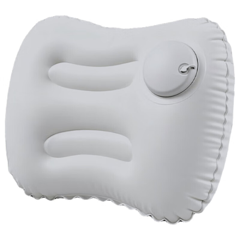 Howtreats Inflatable Lumbar Support Cushion U-Shaped Pillow Portable Travel Waist Pillow Airplane Backrest Press Neck Pillow