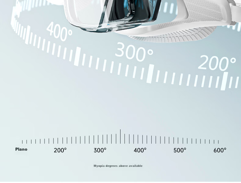 LI-NING Prescription Swimming Goggles HD Waterproof Anti-Fog Swim Cap Set Professional Swimming Glasses 4