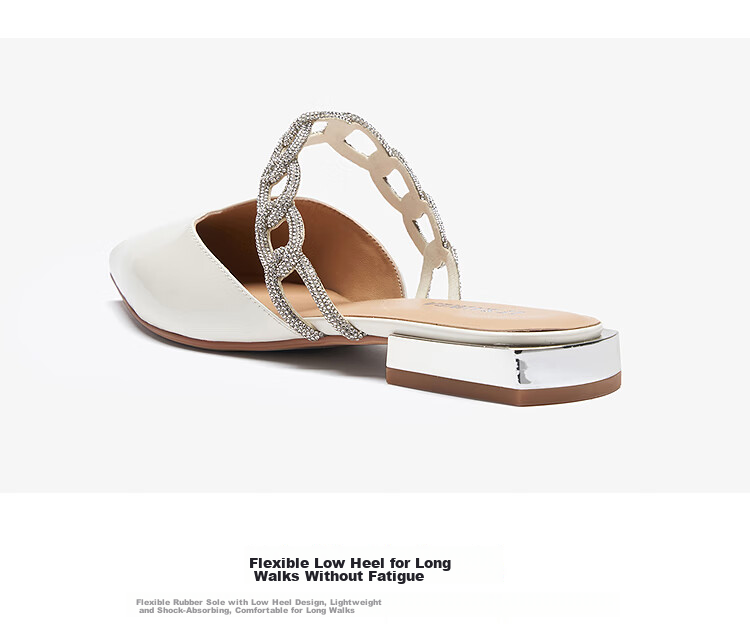 Le Saunda 2026 Summer New Pointed Toe Genuine Leather French Style Slide Sandals Women 7M19801 Hepburn Black BKP 40 6
