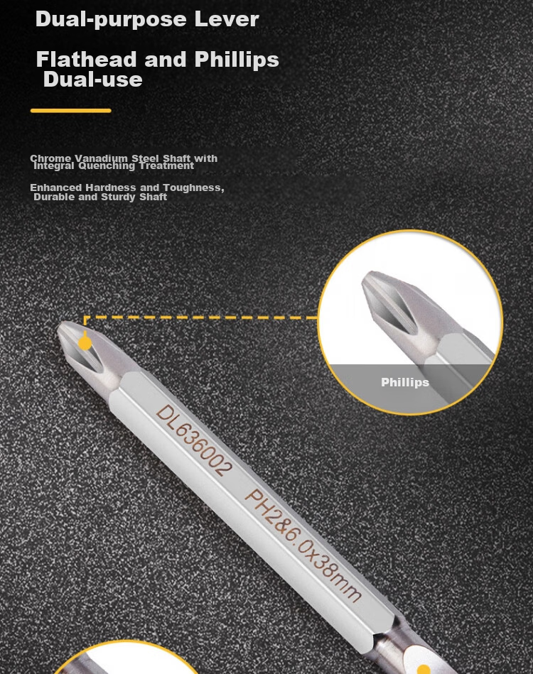 Deli Tool Dual-purpose Screwdriver 6/PH2x38mm DL636002 4