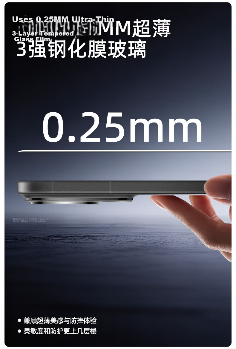Langling 3D Heat-Bent Full Glue Tempered Glass Screen Protector for Huawei Pura90ProMax, Full Coverage, HD Anti-Fingerprint, Drop-Resistant Front Film 8