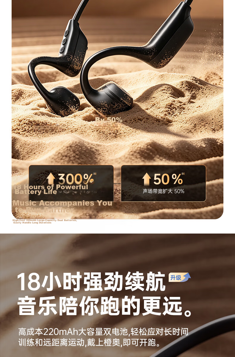 Chengao Sports Bluetooth Open-Ear Bone Conduction Headphones L10Air Black Gray, Long Battery Life, Sweatproof, Waterproof, Comfortable for Long Wear, Outdoor Cycling 11