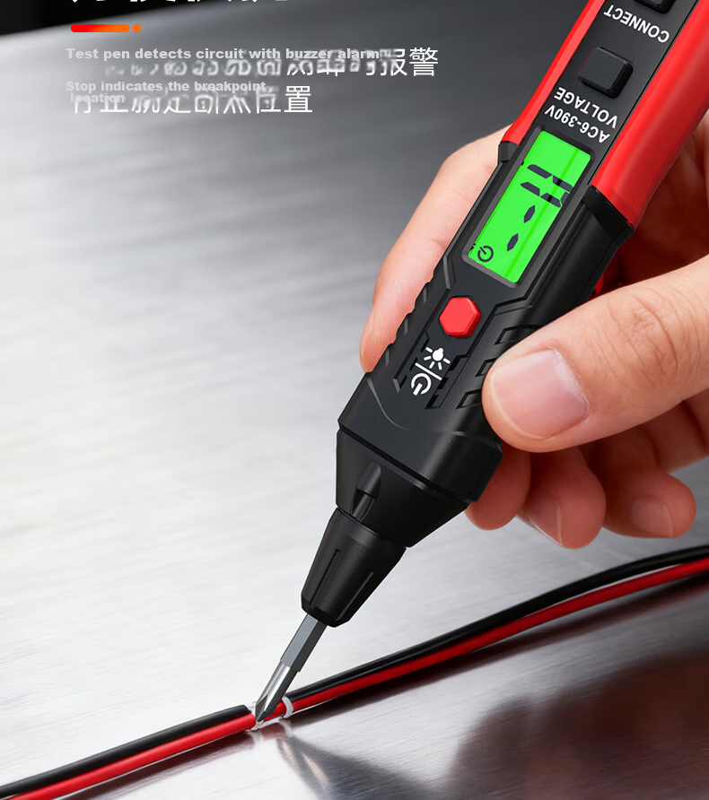 HABOTEST HT96A Voice-Enabled Smart Voltage Tester Multifunction Digital Electrician Inductive Test Pen 11