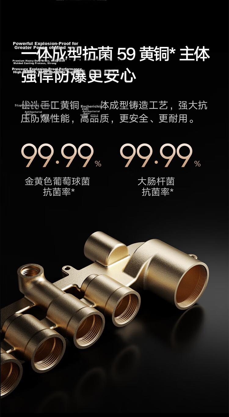 Mijia Shower Head Gun Gray Shower Set with Premium Brass Body Bathroom Home Shower System 18