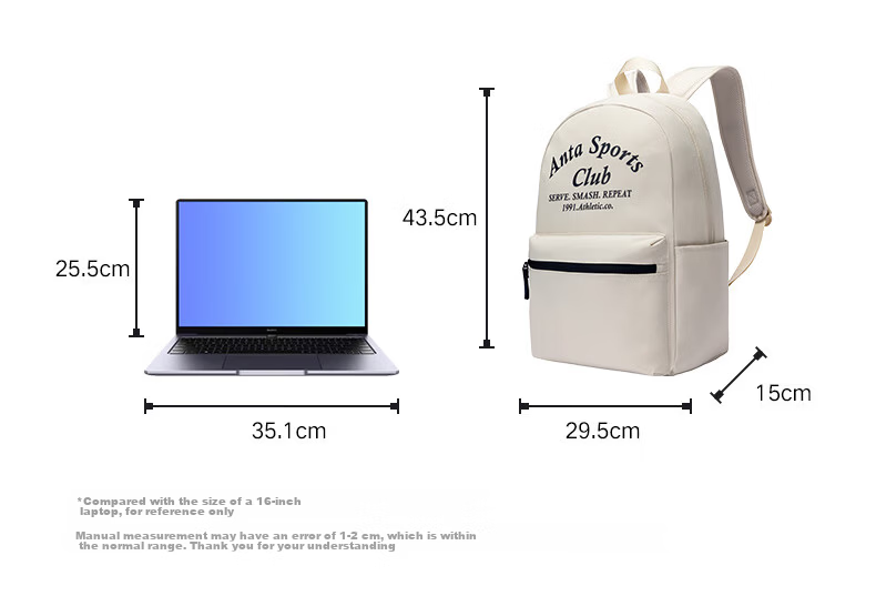 ANTA Scholar SE Student Backpack Large Capacity Waterproof Laptop Sports Bag for Men and Women 18