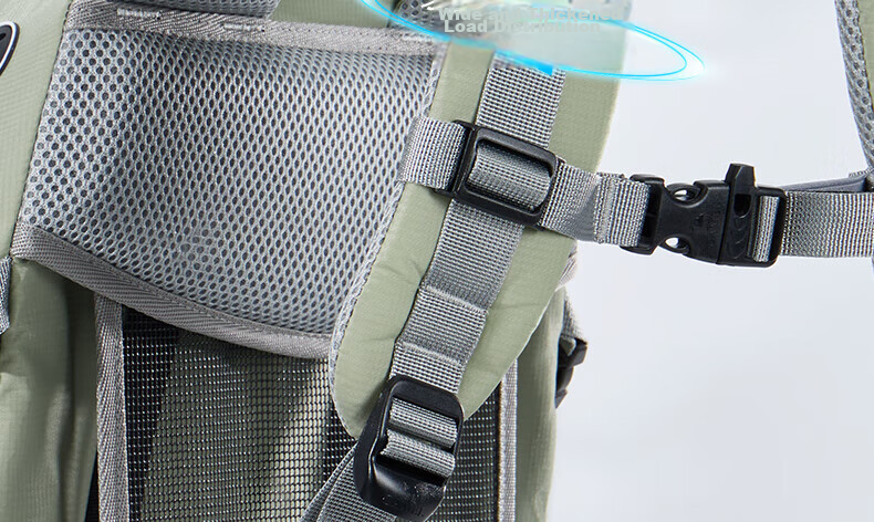 CAMEL Outdoor Professional Mountaineering Backpack Large Capacity Travel Hiking Double Shoulder Bag 575B634009 Recycled Gray 10