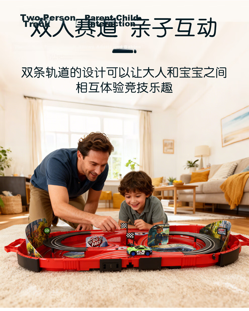 Carrera Official Carrying Case Slot Car Racing Toy for Boys Double Track Birthday Gift Remote Control Car 9