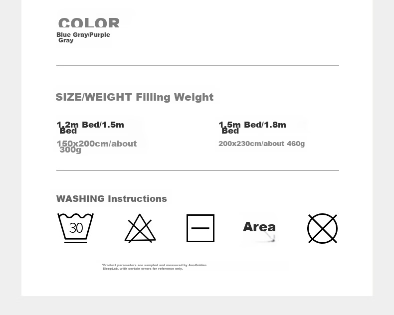 AusGolden Autley 7A Antibacterial Tencel Fiber Summer Quilt Baby-Grade Washable Machine Washable Dual-Sense Quilt 200*230cm 25