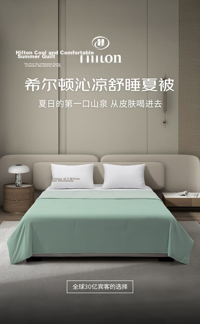 Hilton Air Conditioning Quilt Summer Cooling Quilt Core Class A Washable Tencel Quilt Qinxilv 200*230cm 1