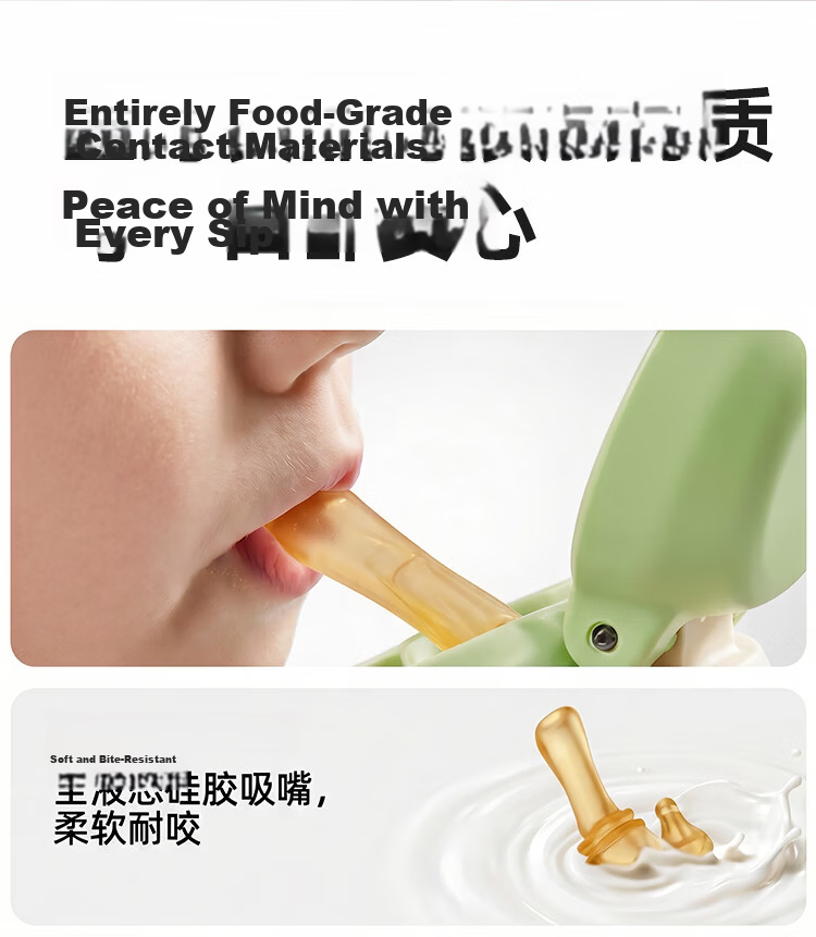 JD Jingzao Children's Water Bottle Straw Cup PPSU Dual-Use 2-in-1 Outdoor Sports Water Bottle for 3+ Years Students School Use 10
