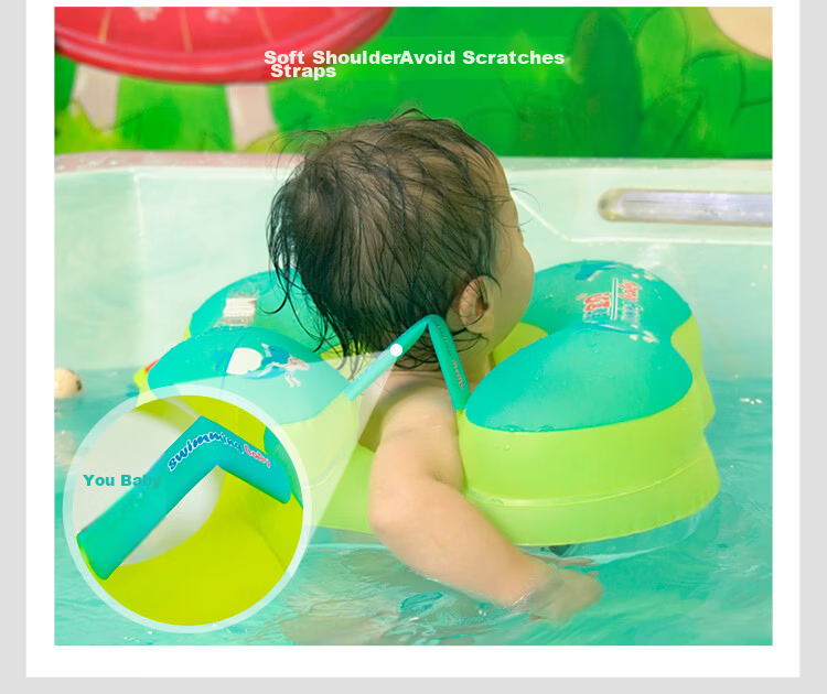 SwimmingBaby Baby Swimming Ring Children's Underarm Float Anti-Tip Double Airbag Anti-Choking Inflatable Life Buoy 5