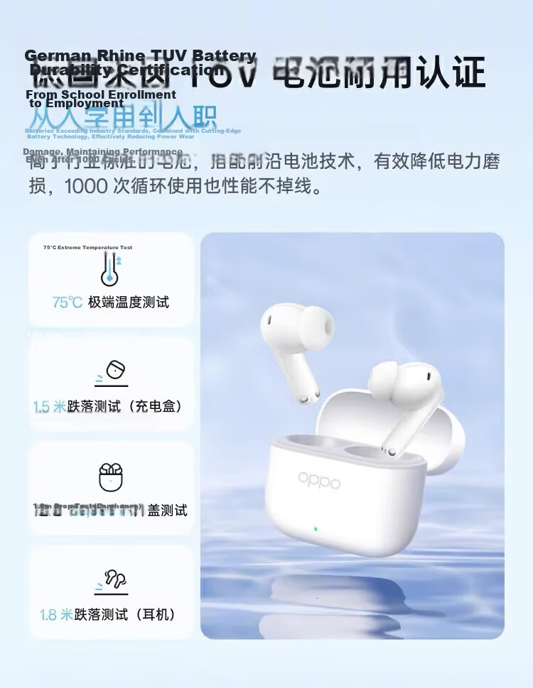 OPPO Enco R4 True Wireless Earphones Cloud Mist White 4