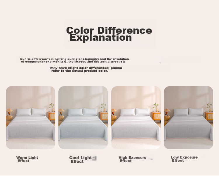 JD Jingzao 100% Cotton Bed Sheet Single Piece, Yarn-Dyed Pure Cotton, Class A Skin-Friendly Bed Cover 200x230cm Gray Stripes 14