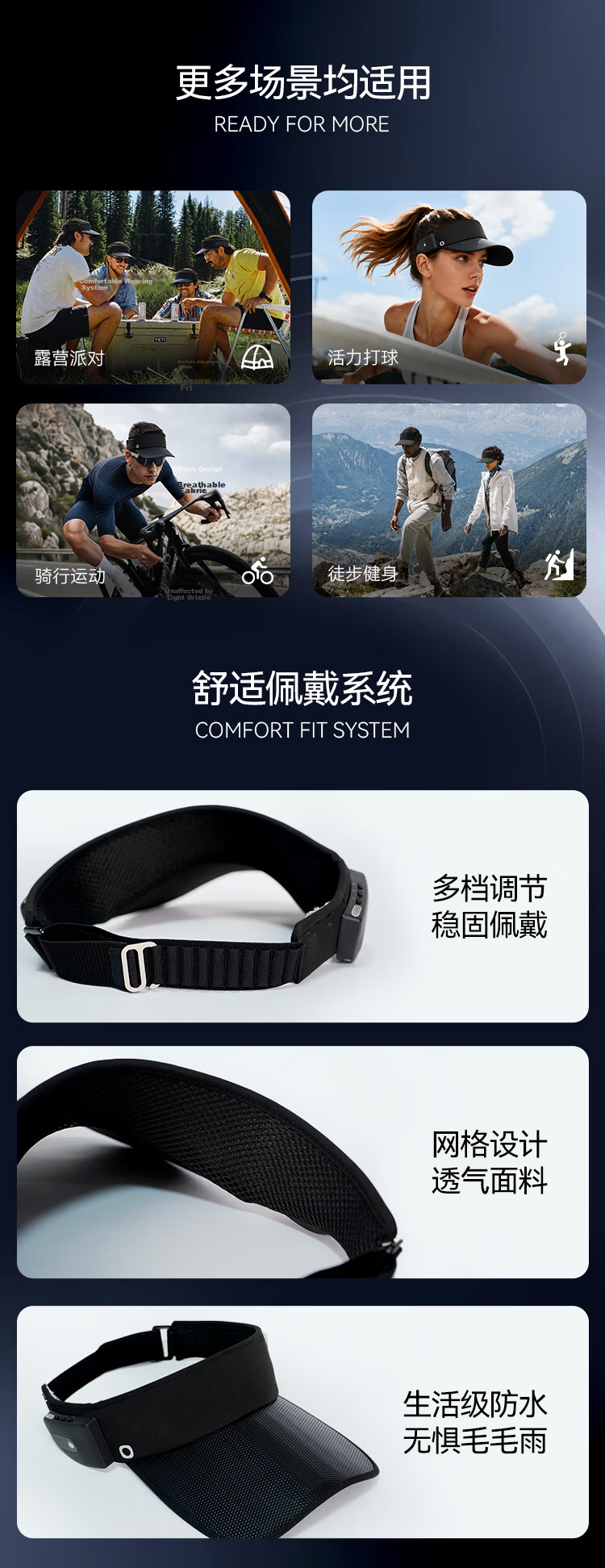 JD Jingzao Singing Hat Music Sunshade Hat Solar Rechargeable Bluetooth Speaker Sun Protection Hat Gift Box Set 9