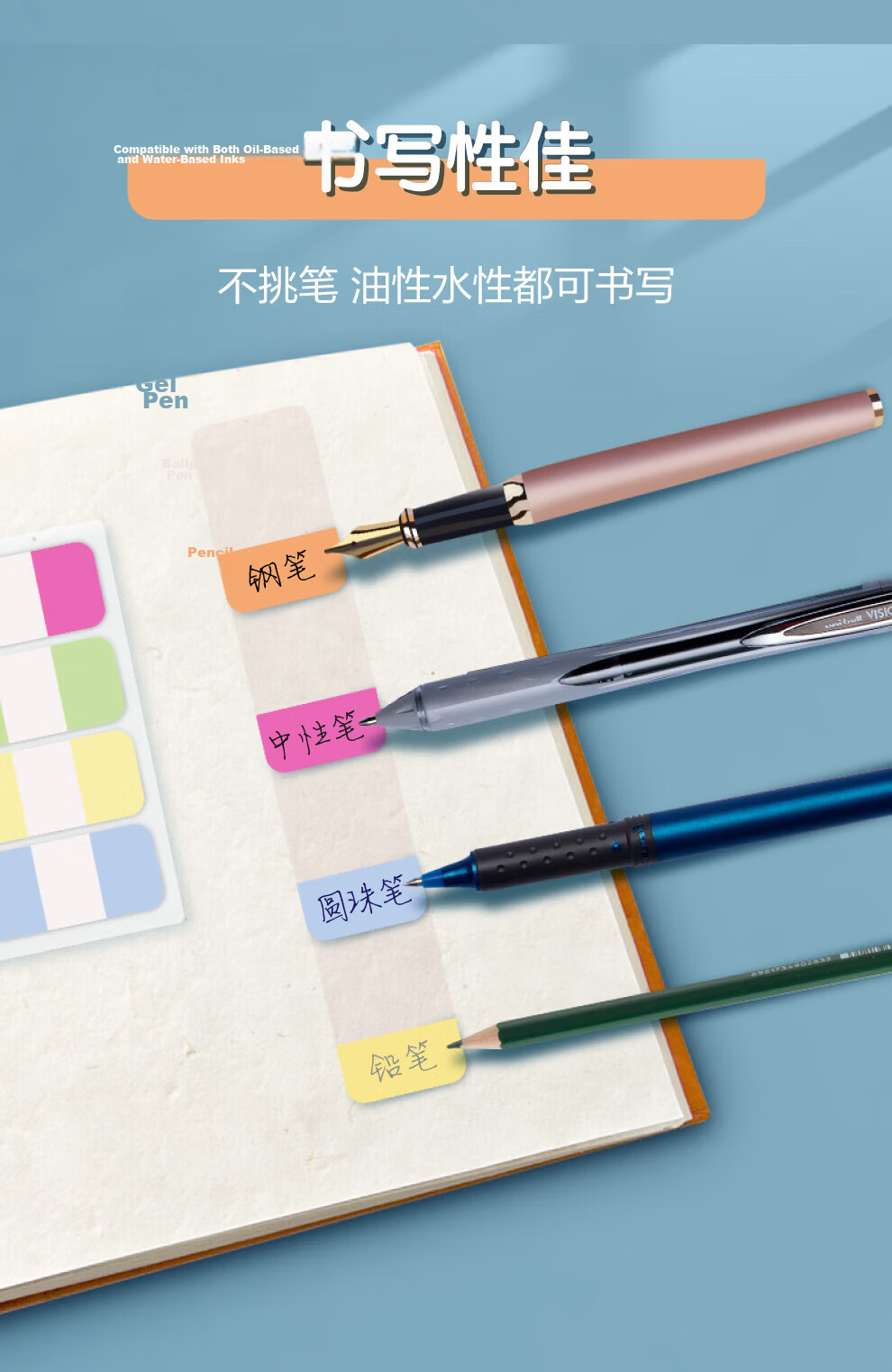 3M Post-it Dispenser Memo Notes/Sticky Notes/Fluorescent Index Tabs Office/Study/Exam/Review Supplies Blue Set 686-DB (36 Sheets) 7