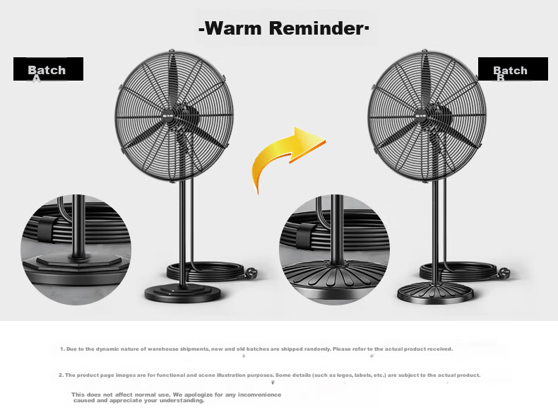 SINGFUN Industrial Fan Large Power Bull Horn Fan Commercial Floor Standing Industrial Fan 650 Plastic Blades 19