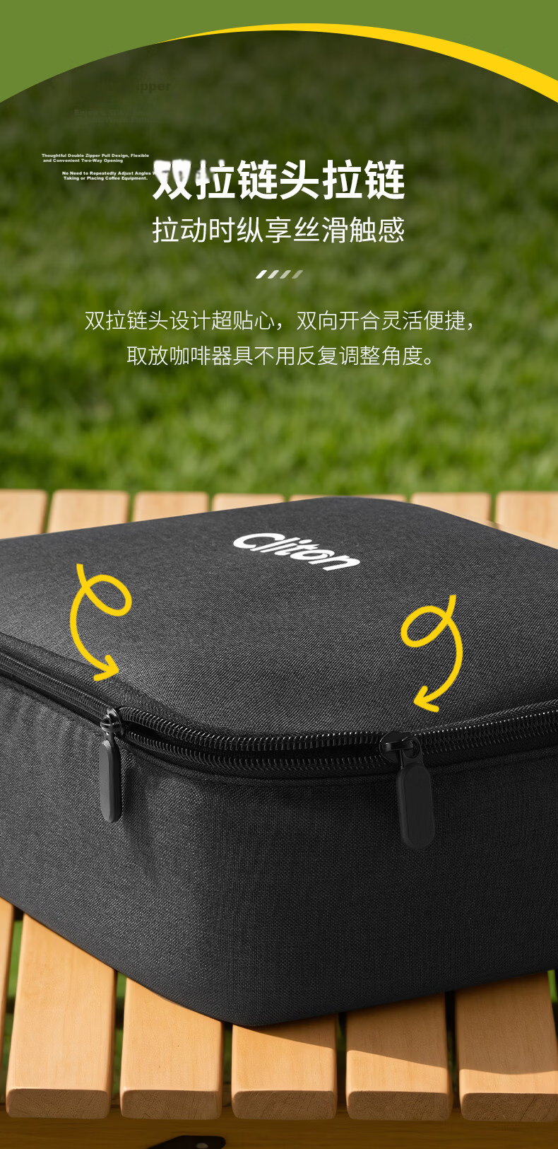 CLITON Portable Italian Coffee Machine Set Storage Bag with Tamper and Portafilter Holder Carrying Case 3