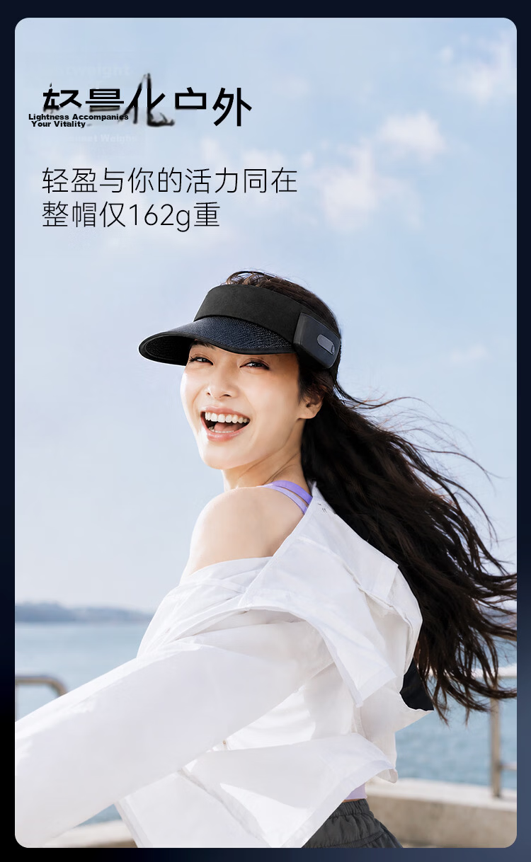 JD Jingzao Singing Hat Music Sunshade Hat Solar Rechargeable Bluetooth Speaker Sun Protection Hat Gift Box Set 11
