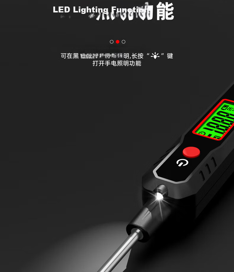 HABOTEST HT86B Auto Digital Display Automotive Test Pen Car Circuit Voltage Resistance Continuity Tester 10