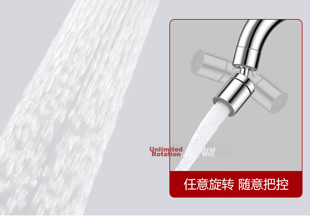 Larsd Kitchen Faucet Rotatable Sink Faucet Dual Temperature Hot and Cold Water Tap for Washing Basin F085 10