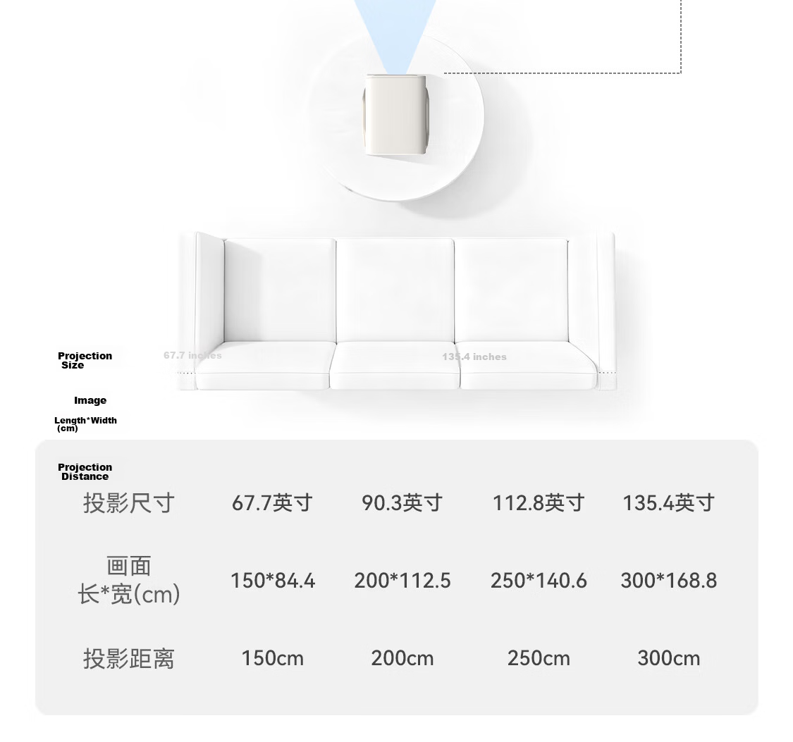 Xiaopai H6 Home Projector 636CVIA Official Certified High Brightness True 1080P HD 8K Decoding Smart Portable Bedroom Dormitory Home Theater Projector 16