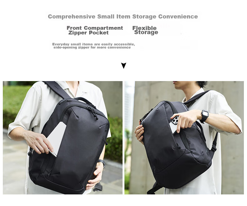 ELECOM MNL City Pack Urban Commuter Backpack High-End Sturdy Business Travel Large Capacity Laptop Bag for Men 22