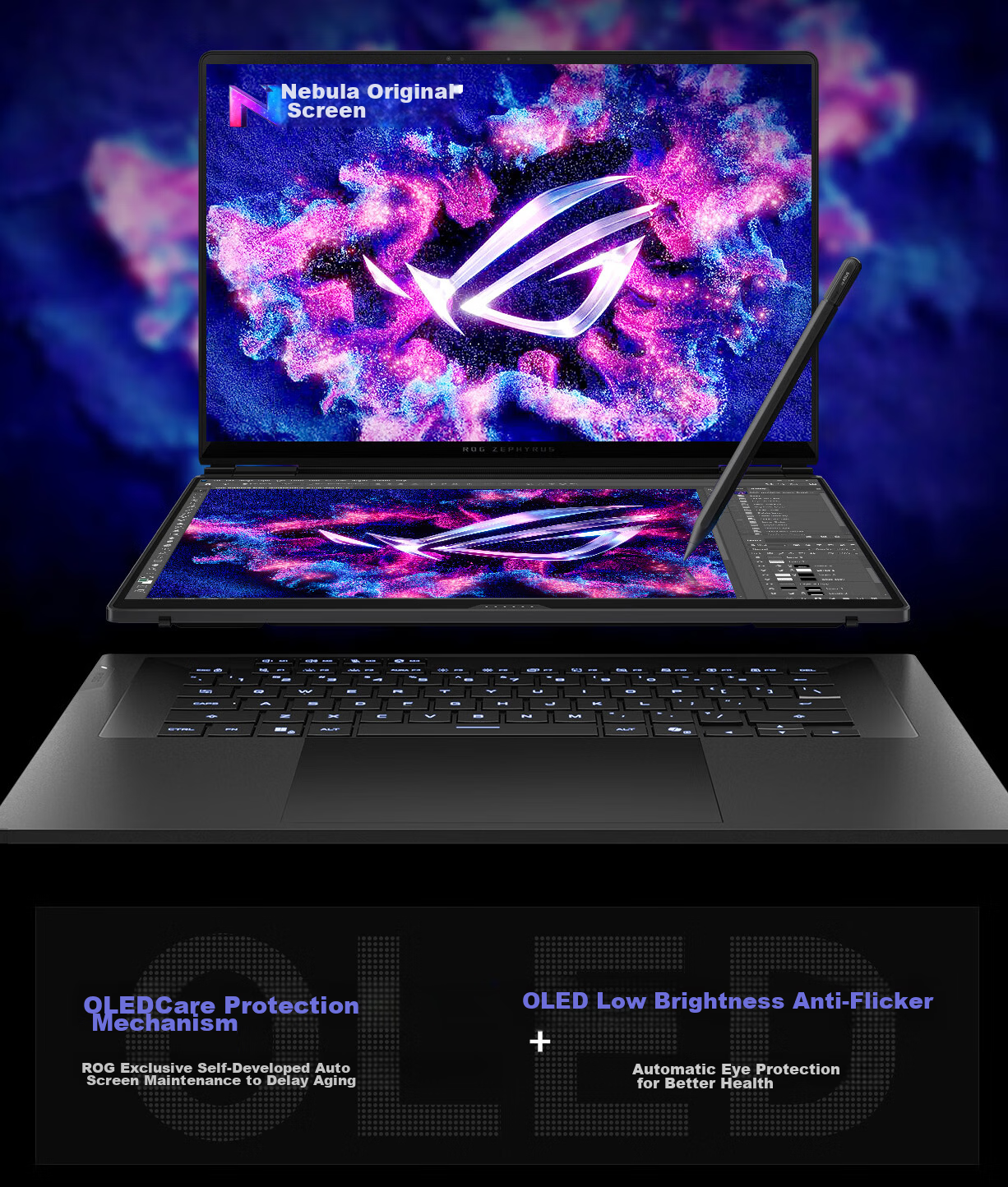 ROG Phantom 16 Dual-Screen Core U9 16-inch Designer Gaming Laptop (U9 386H 64GB 2TB RTX 5090 2.8K 120Hz HDR1000) 4