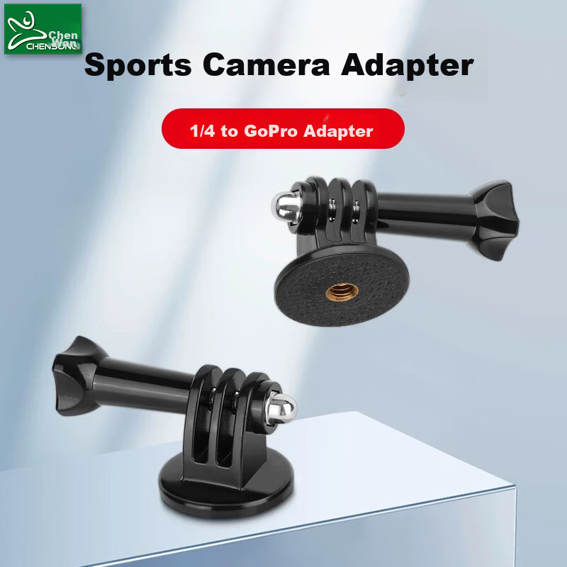 CHENSONG Universal 1/4" Adapter Mount for Sports Cameras Compatible with DJI Action 6/5 Pro/4/3 and GoPro 13/12/11/10/9