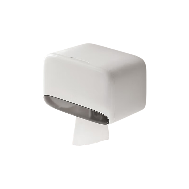 Lanjiaoluo Bathroom Tissue Box, Toilet Paper Holder, No Drilling Required, Waterproof Wall-Mounted Bathroom Storage Rack, Tissue Dispenser, Multi-Functional Desig